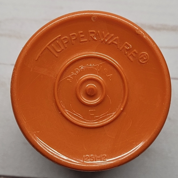 Tupperware Cup Tumblers Small 6 oz Juice #1251 Harvest Brown Orange Vintage 70s - Picture 6 of 7